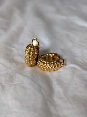 Missoma Baya Bobble Hoop Earrings 18K Gold Plated Statement Everyday Hoops